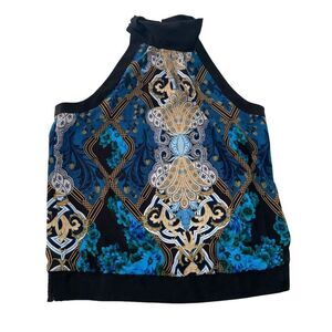 New York And‎ Company Sleeveless Halter Top Blouse Women's Small 3D Florence